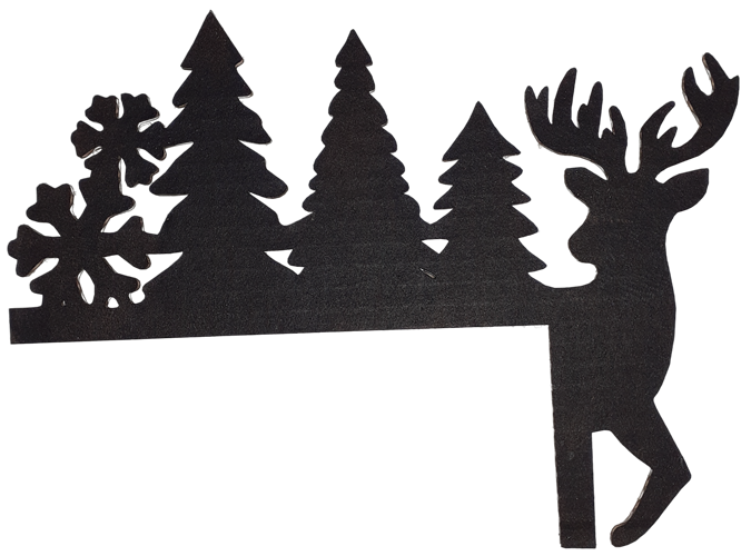 Décoration de porte - Noël